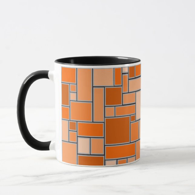 Orange-Schattierungen Tasse (Links)