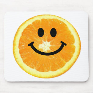 Orange Scheibe Mousepad