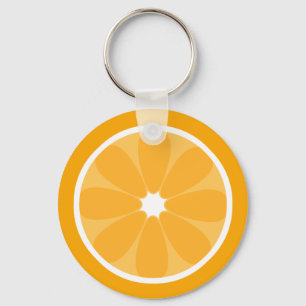 Orange Scheibe-Schlüsselanhänger Schlüsselanhänger