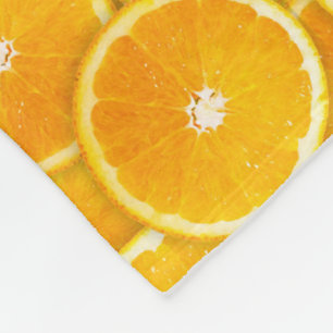 Orange Scheiben Fleecedecke