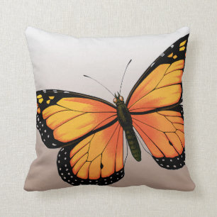 Orange Schmetterling Kissen
