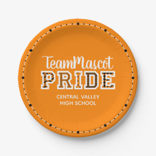 Orange School Pride Mascot Name Paper Teller