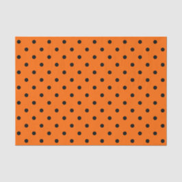 Orange/Schwarz-Polka-Dosen-Papiere Seidenpapier