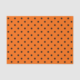 Orange/Schwarz-Polka-Dosen-Papiere Seidenpapier
