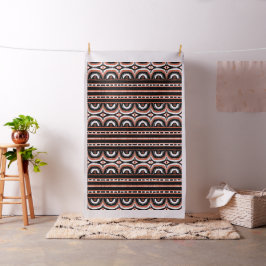 Orange Schwarz-weiß Tribal Humps African Fabric Stoff
