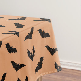 Orange Schwarze Gruselige Fledermäuse Vintage Hall Tischdecke