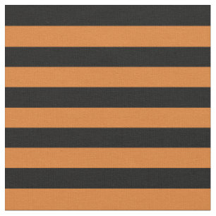 Orange Schwarze Horizontale Streifen Halbzoll Größ Stoff