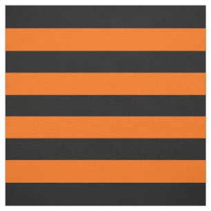 Orange/Schwarze Streifen Stoff
