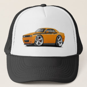 Orange-Schwarzes Auto 2009-11 Herausforderer Truckerkappe