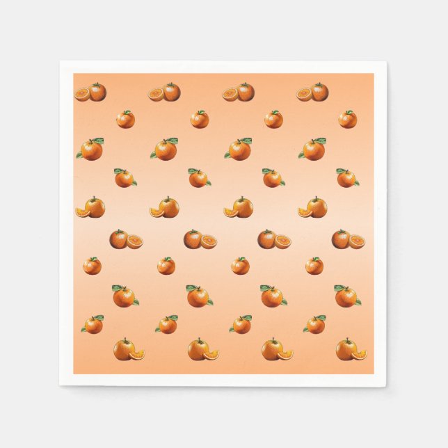 Orange Serviette (Vorderseite)