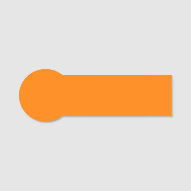 Orange Shaped Namensschild (Vorderseite)