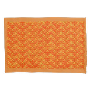 Orange Sheaves Reversible Kissenbezug