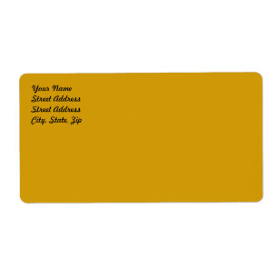Orange Shipping Label