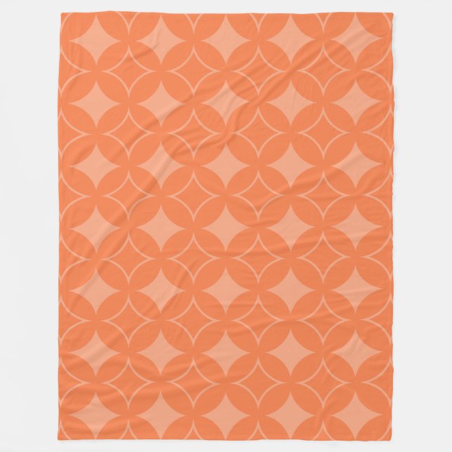 Orange Shippo Fleecedecke (Vorderseite)