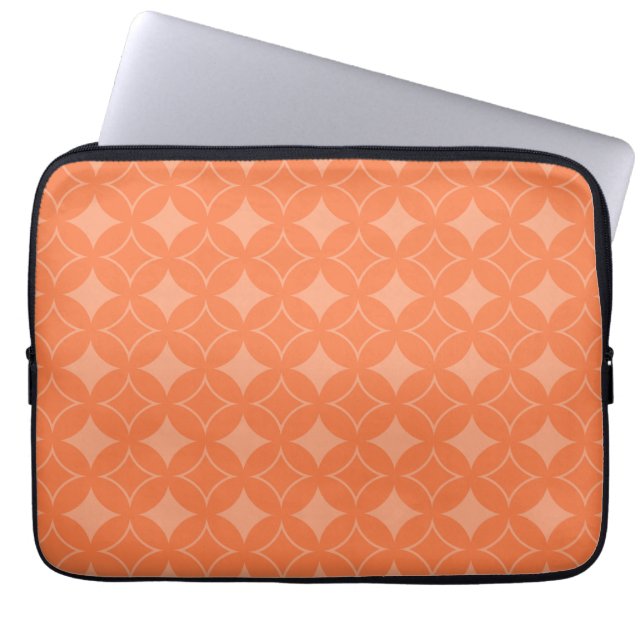 Orange Shippo Laptopschutzhülle (Vorderseite)