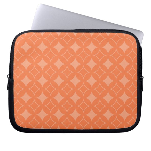 Orange Shippo Laptopschutzhülle (Vorderseite)