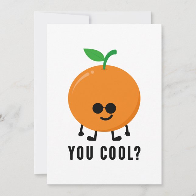 Orange Sie Cool? Dankeskarte (Vorderseite)
