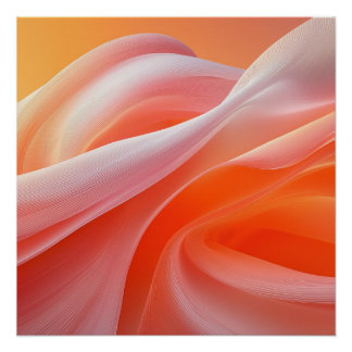 Orange Silky unendlicher Fusionsgrund Poster