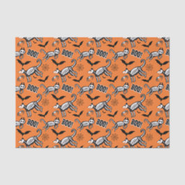 Orange Skeletttiere Seidenpapier