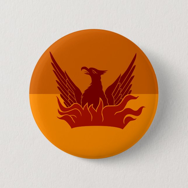 Orange Skies Fog & Gold Flag Button (Vorderseite)