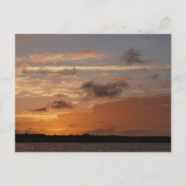 Orange Sky After Sunset in Florida Postkarte