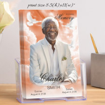 Orange Sky Funerary Program Orange Sky Obituary
