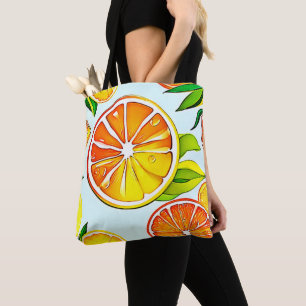 Orange Slice: Citrus Art Tasche