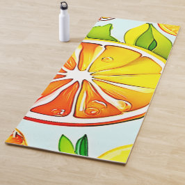 Orange Slice: Citrus Art Yogamatte