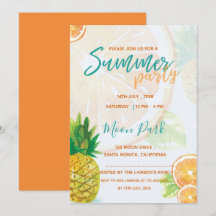 Orange Slice | Coole Party Einladung