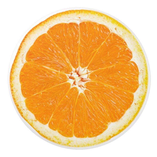 Orange Slice Keramikknauf (Vorderseite)