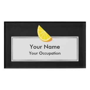 Orange Slice Namenschild