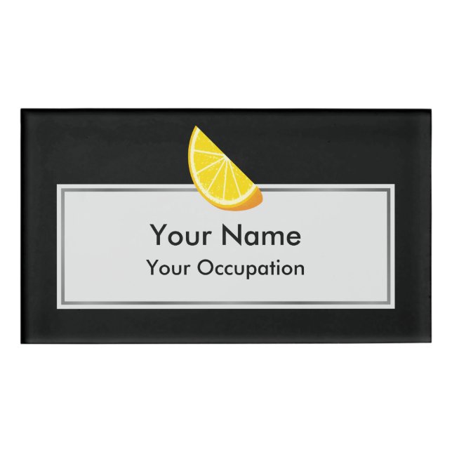 Orange Slice Namenschild (Vorderseite)