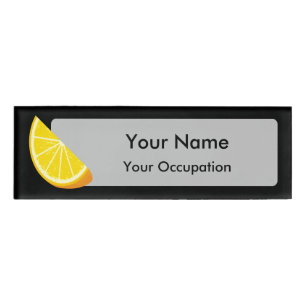 Orange Slice Namenschild