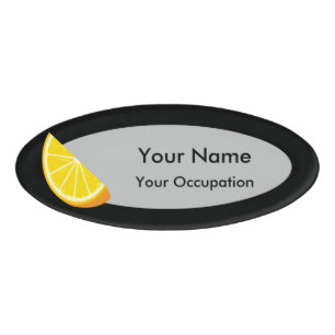 Orange Slice Namenschild