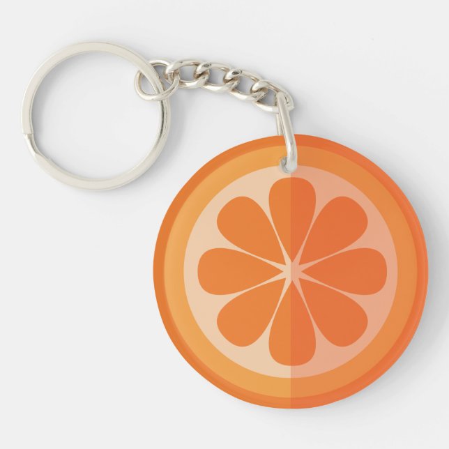 Orange Slice Schlüsselkette Schlüsselanhänger (Vorderseite)