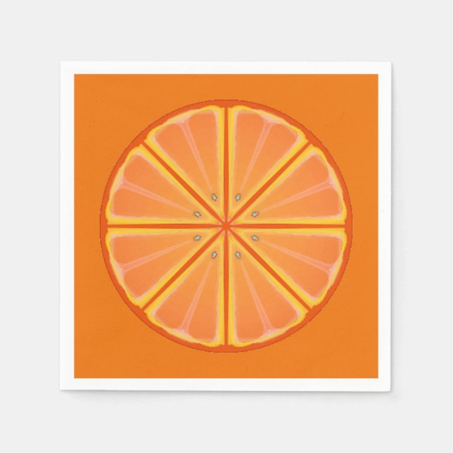 Orange Slice Serviette (Vorderseite)