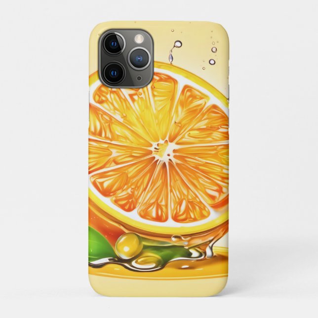 Orange Slice Splash Case-Mate iPhone Hülle (Rückseite)