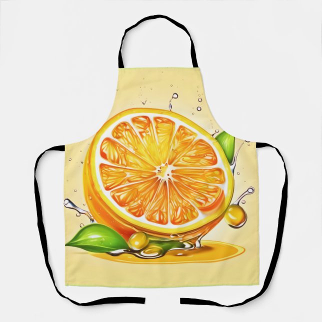 Orange Slice Splash Schürze (Vorderseite)