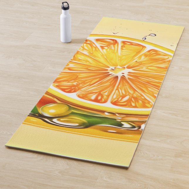 Orange Slice Splash Yogamatte (Beispiel)