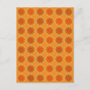 Orange Slices Collage Postkarte