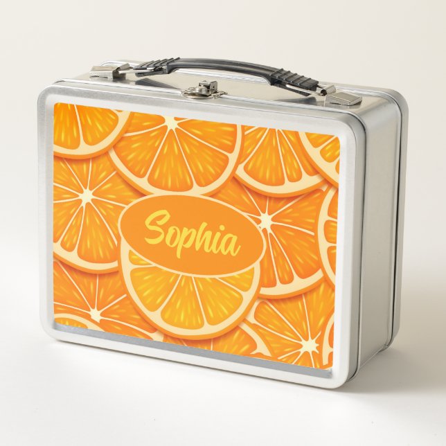 Orange Slices Metal Lunch Box (Vorderseite)