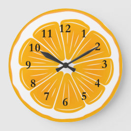 Orange-Slip-Acrylwand-Uhr Große Wanduhr