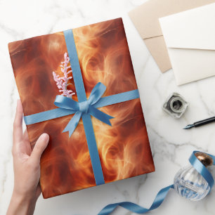 Orange Smoke Geschenkpapier