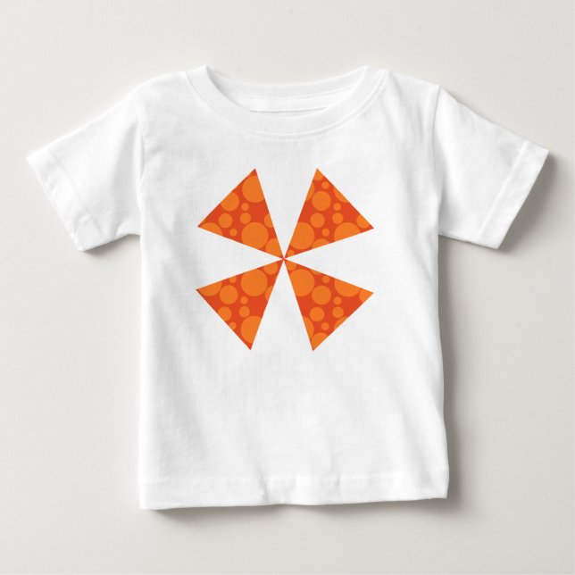 Orange Soap Bubbles Baby T-shirt (Vorderseite)