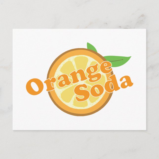 Orange Soda Postkarte (Vorderseite)