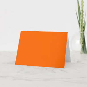 Orange Solid Color Karte