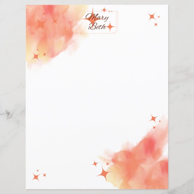 Orange Sonic Stationary (Vorderseite)