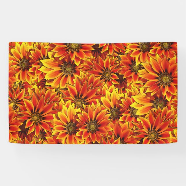 Orange Sonnenblumen Banner (Horizontal)