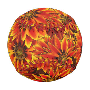 Orange Sonnenblumen Baseball