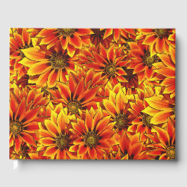 Orange Sonnenblumen Gästebuch